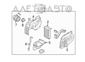 Печка в сборе задняя Kia Sorento 10-15