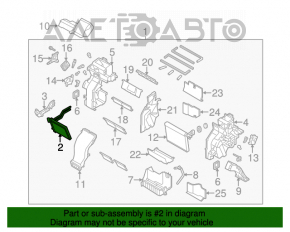 Radiatorul încălzitorului pentru Kia Sorento 10-15