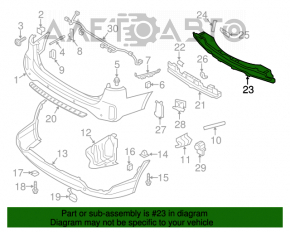 Amplificatorul pentru bara spate Kia Sorento 14-15 restilizat USA