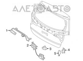 Broască de portbagaj pentru Kia Sorento 14-15 restilizată, electrică, nouă, originală OEM