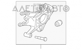 Axa spate stanga Kia Sorento 13-15 FWD nou original OEM