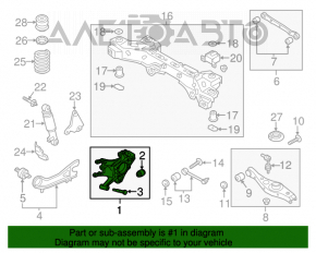 Capac spate dreapta Kia Sorento 13-15 FWD nou OEM original