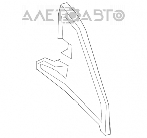 Garnitura grila stergatorului de parbriz dreapta Nissan Sentra 13-19 nou original OEM