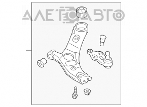 Maneta inferioara dreapta fata Kia Sorento 10-15 noua originala OEM