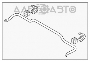 Stabilizator spate Hyundai Santa FE Sport 13-18 FWD 21mm