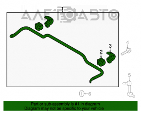 Stabilizator spate Kia Sorento 10-15 AWD