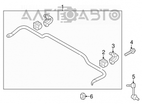 Biela stabilizatoare spate stanga Hyundai Santa FE Sport 13-18 FWD nou original OEM