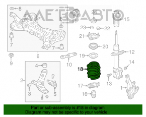 Arcul de suspensie frontal stânga Kia Sorento 10-15 2.4