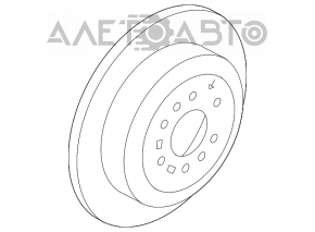 Disc frana spate dreapta Hyundai Santa FE Sport 13-18 nou original OEM