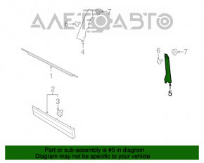 Capac usa spate laterala dreapta Lincoln MKC 15- spate