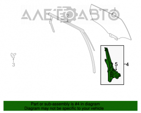 Geam electric cu motor spate stânga Lincoln MKC 15-