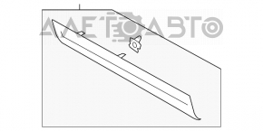 Capac usa inferioara fata dreapta Lincoln MKC 15- cu crom, zgariata, cu rasina