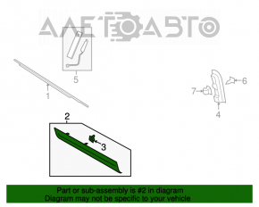 Capac usa inferioara fata dreapta Lincoln MKC 15- cu crom