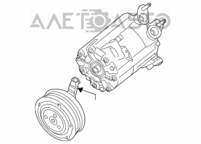 Compresorul de aer condiționat pentru Ford Escape MK3 13-16 2.0T