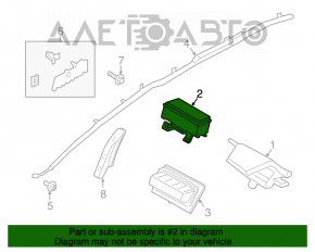 Подушка безопасности airbag пассажирская в торпеде Lincoln MKC 15- без пиропатрона