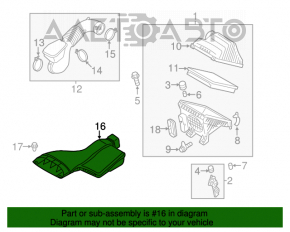 Receptor de aer Hyundai Sonata 11-15 hibrid