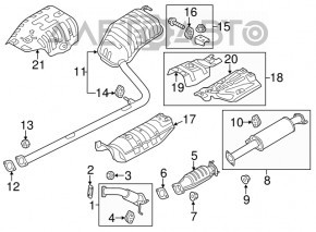 Convertor catalitic Kia Optima 11-15 hibrid