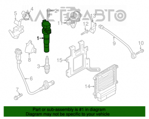 Катушка зажигания Kia Sorento 10-15 2.4, 3.3