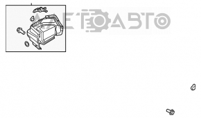 Capacul arcului drept Hyundai Sonata 11-15 hibrid tip 1.