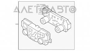 Controlul climatizării Hyundai Sonata 11-15 manual tip 1