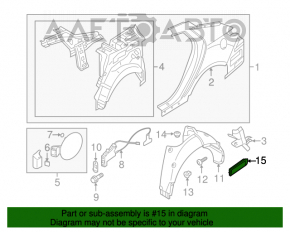 Grila de ventilatie dreapta Hyundai Sonata 11-15