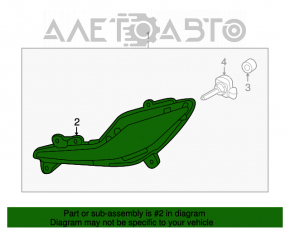 Противотуманная фара птф левая Hyundai Sonata 11-15 hybrid
