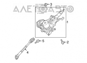 Bară de direcție pentru Hyundai Sonata 11-15 ruginită.