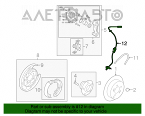 Senzor ABS spate dreapta Hyundai Sonata 11-15