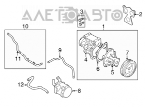 Pompa de racire inverter Hyundai Sonata 11-15 hibrid noua originala OEM