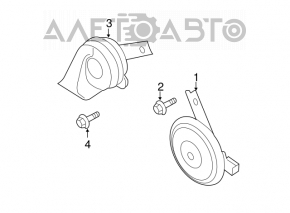 Semnalizator dreapta Hyundai Sonata 11-15 înalt