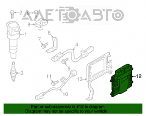 Modulul ECU al motorului Hyundai Sonata 16-17 hibrid