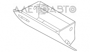 Перчаточный ящик, бардачок Hyundai Sonata 16-19 hybrid черный