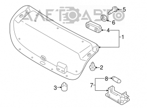 Capacul portbagajului Hyundai Sonata 15-17