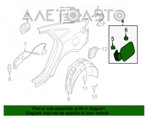 Лючок бензобака Hyundai Sonata 15-19