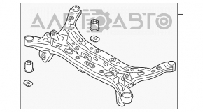 Bara spate pentru Hyundai Sonata 16-19 hibrid.