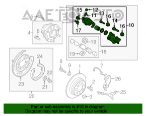 Suport spate dreapta Hyundai Sonata 16-19 hibrid.