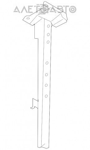 Bara de blocare a capotei Infiniti G25 G35 G37 4d 06-14 cu decupaje