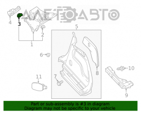 Capac spate stânga Infiniti QX30 17-