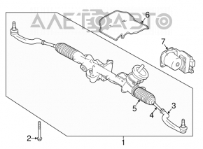 Capăt direcție stânga Infiniti QX30 17 - nou original OEM