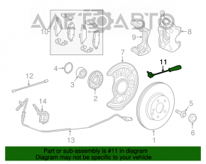 Senzorul ABS din partea dreapta fata a Infiniti QX30 17-