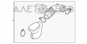 Conducta de aer pentru colectorul Kia Optima 11-15 2.4 cu un cot rupt.