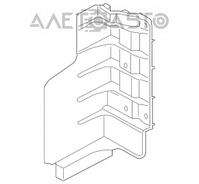 Deflector radiator stânga Kia Optima 11-13 2.4, hibrid