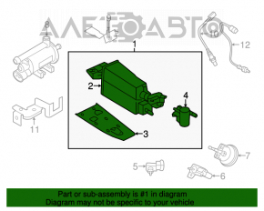 Canistra cu absorbant de cărbune Kia Optima 11-15 2.4