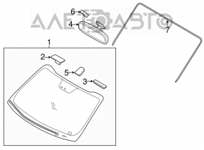 Oglinda interioara Kia Optima 11-15 cu reglare automata noua originala OEM