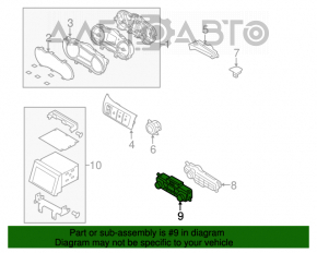 Controlul climatizării pentru Kia Optima 14-15, manual de utilizare