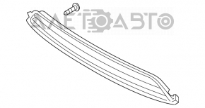 Grila inferioară a bara de protecție față pentru Kia Optima 14-15 restilizat hibrid.