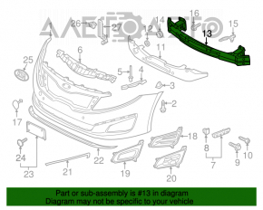 Amplificatorul de bara fata Kia Optima 11-15 SUA