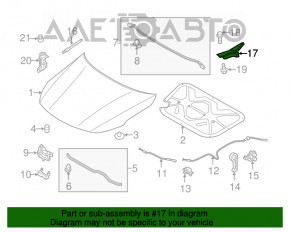 Capota dreapta a motorului Kia Optima 11-15