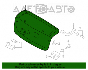 Capacul portbagajului Kia Optima 11-13 pre-restilizare.