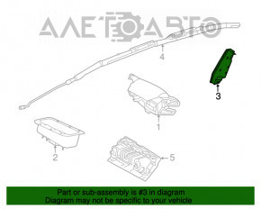 Airbagul pentru scaunul din stânga al Ford Focus mk3 15-18 reprezintă o pernă de siguranță.